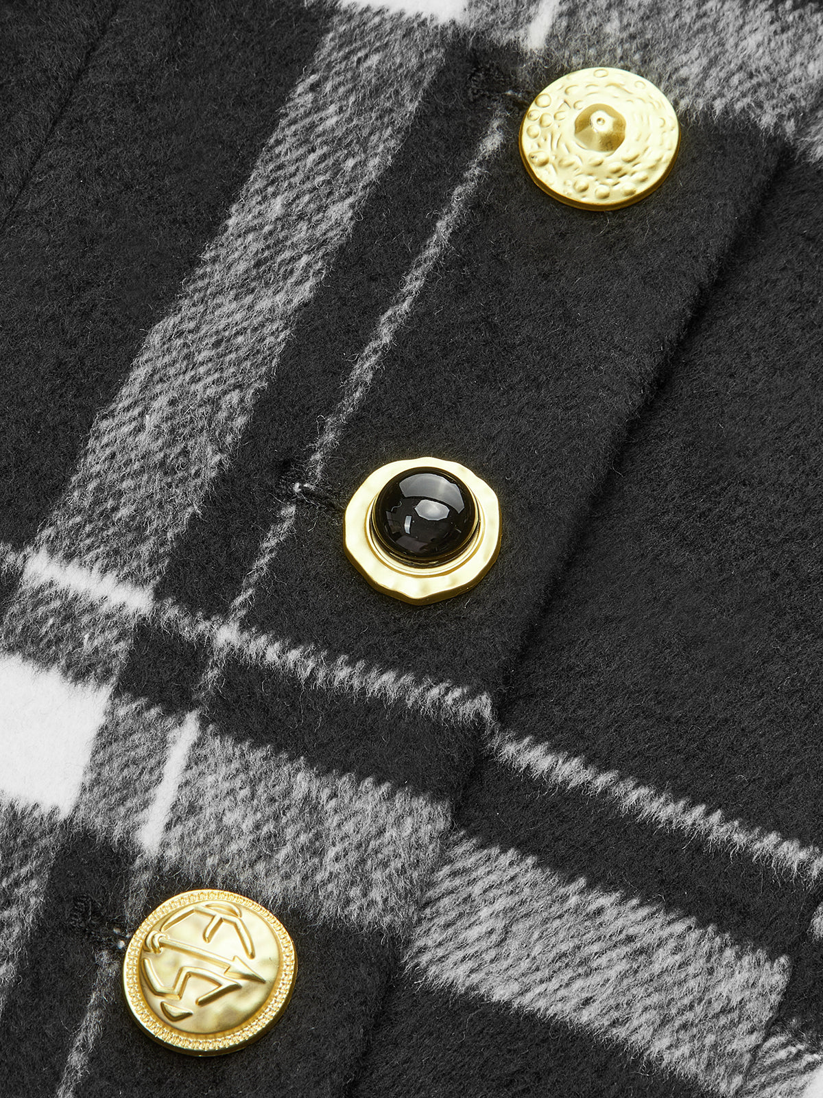 Mazie | Plaid Belted Wool Blend Trench Coat 6