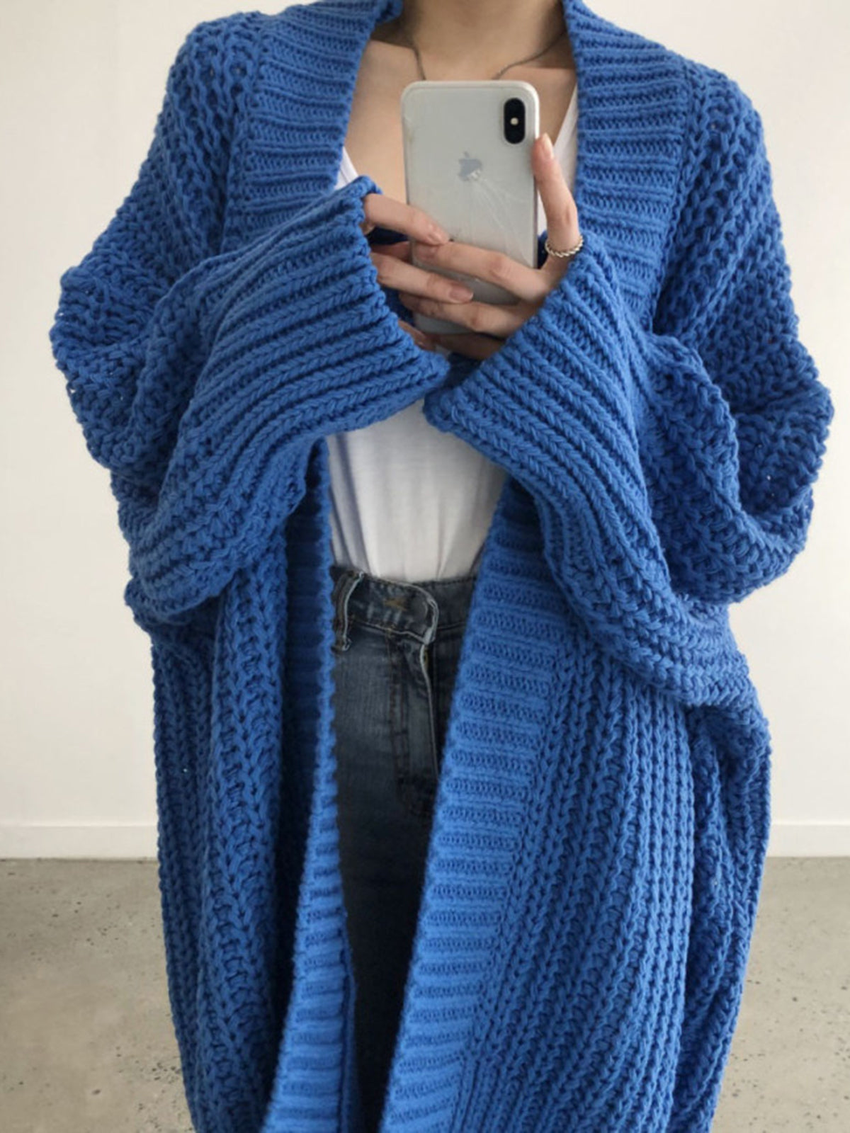 Mckenzie | Oversize Split Knit Outerwear 3