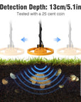 Mega Detector Gold Metal Detector With Shovel + Headphones 4