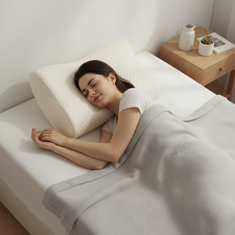 Memory Foam Orthopedic Pillow Neck Shoulder Support 1