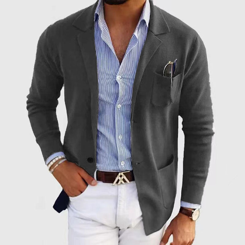 Men's Casual Polyester Blazer 3
