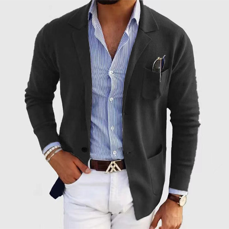 Men's Casual Polyester Blazer 4