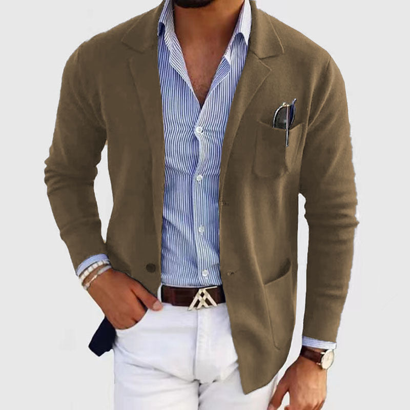 Men's Casual Polyester Blazer 5