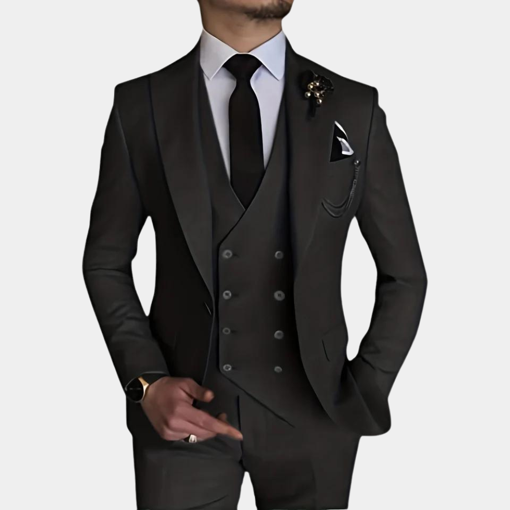 Men's Elegant 3-Piece Suit for Weddings and Formal Events 2