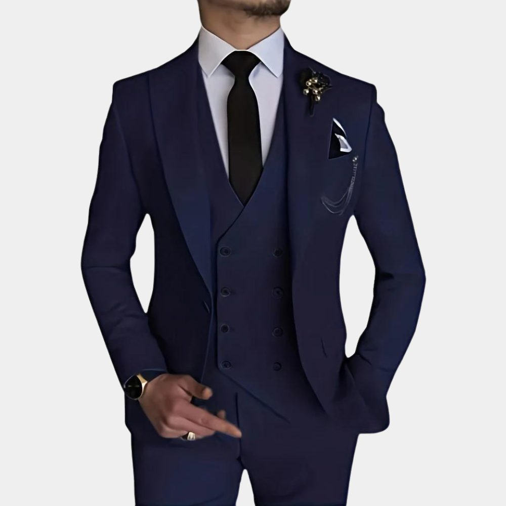 Men's Elegant 3-Piece Suit for Weddings and Formal Events 5
