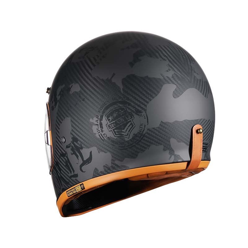 Men’s Full Face Motorcycle Helmet Carbon Fiber Lightweight DOT ECE Approved 3