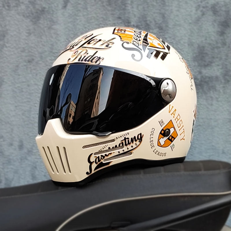 Men’s Full Face Motorcycle Helmet DOT ECE Approved ABS Dark Visor 7
