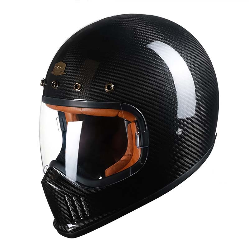 Men’s Full Face Motorcycle Helmet Lightweight Carbon Fiber DOT ECE Approved 0