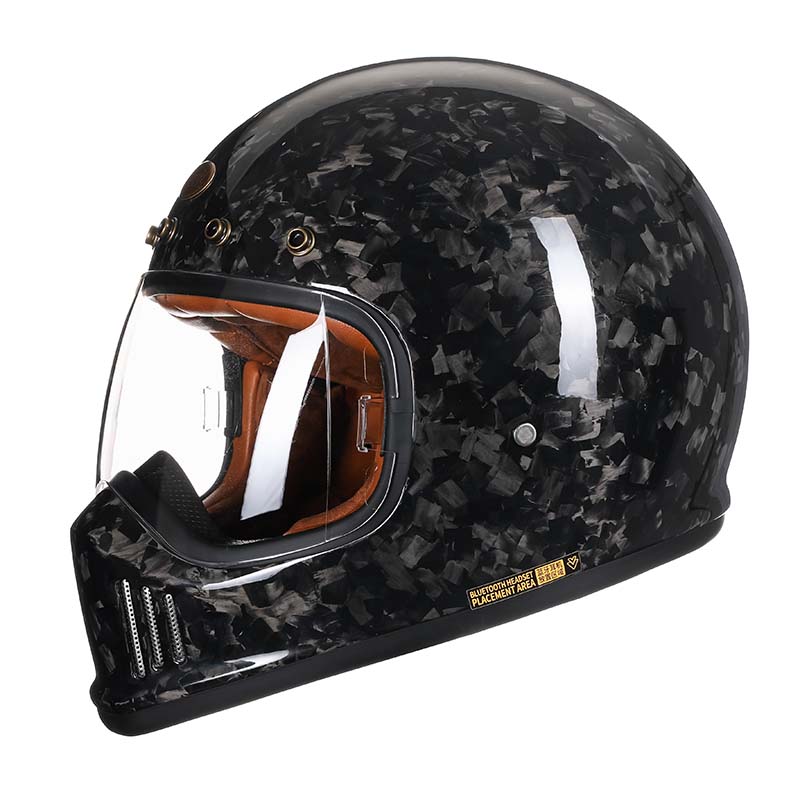 Men’s Full Face Motorcycle Helmet Lightweight Carbon Fiber DOT ECE Approved 2