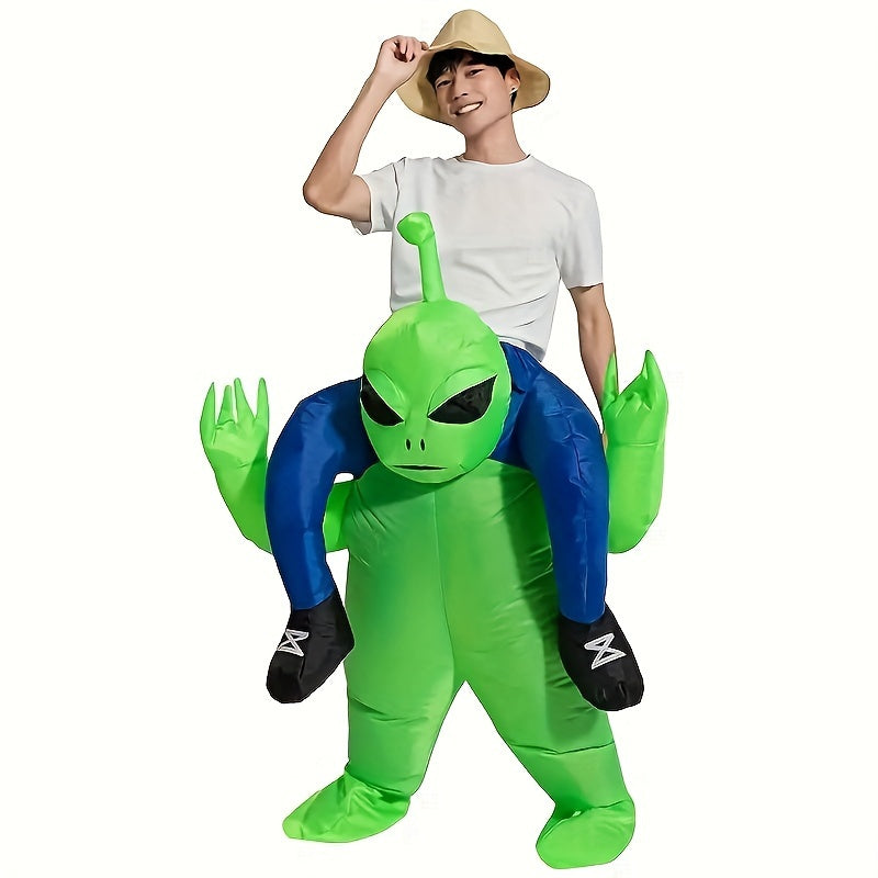 Men’s Funny Inflatable Halloween Alien Costume | Ride On Illusion 0