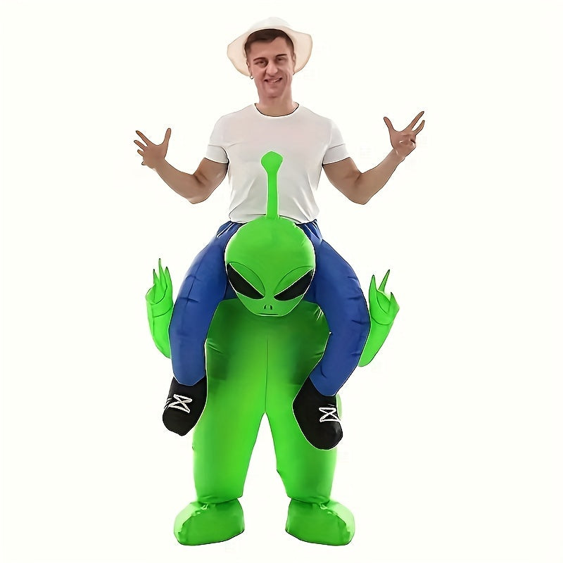 Men’s Funny Inflatable Halloween Alien Costume | Ride On Illusion 1