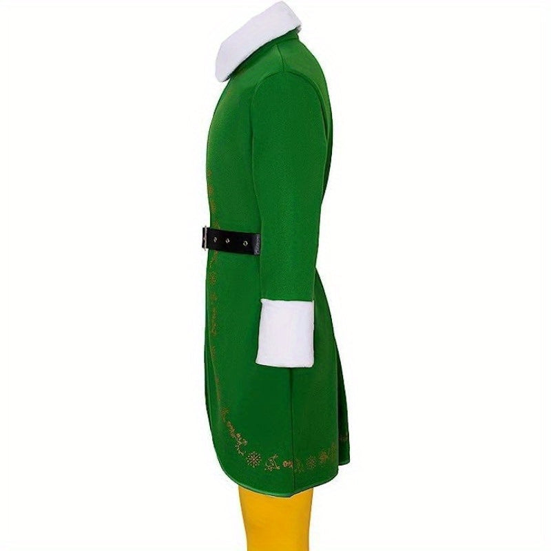 Men's Funny Long Sleeve Halloween Elf Costume | Holiday Wear 1