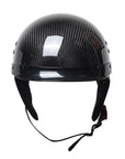 Men’s Half-Face Helmet Carbon Fiber Lightweight Retro Style 1