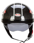 Men’s Half-Face Helmet Carbon Fiber Lightweight Retro Style 2