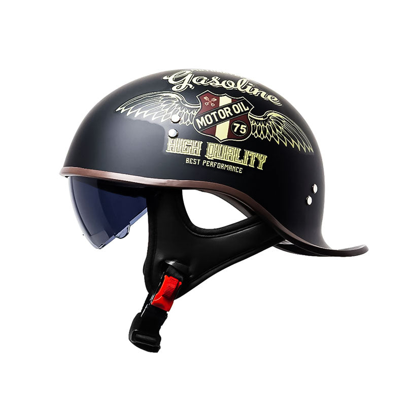 Men’s Half Helmet DOT Approved High-Strength ABS with UV Protection 1