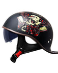 Men’s Half Helmet DOT Approved High-Strength ABS with UV Protection 4
