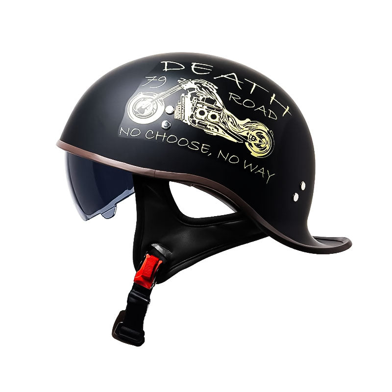 Men’s Half Helmet DOT Approved High-Strength ABS with UV Protection 5
