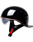 Men’s Half Helmet DOT Approved High-Strength ABS with UV Protection 7