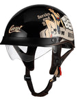 Men’s Half Helmet Stylish Lightweight Microfiber 8