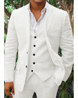 Men's Linen Blend Suit 10