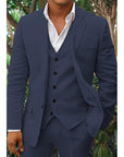 Men's Linen Blend Suit 13
