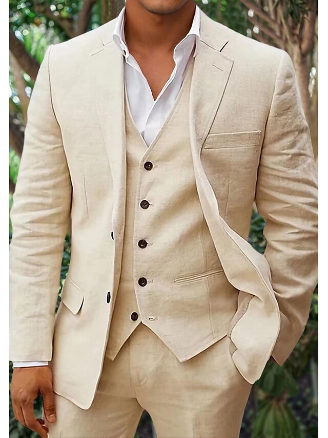 Men's Linen Blend Suit 2