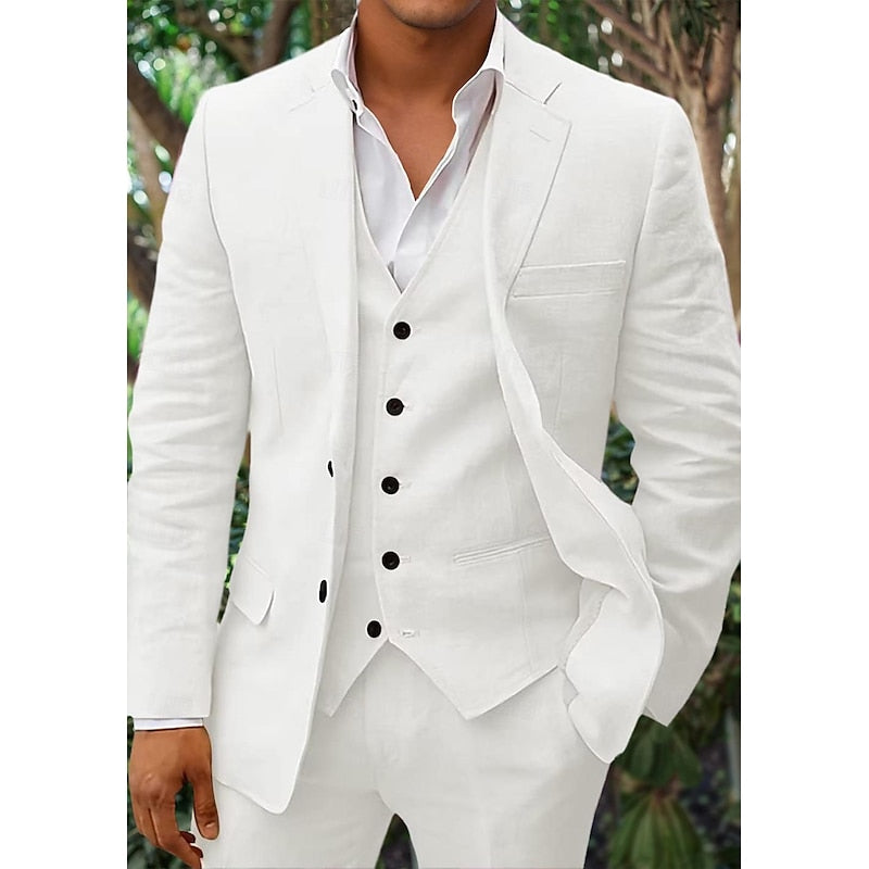 Men's Linen Blend Suit 3