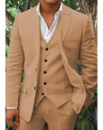Men's Linen Blend Suit 4