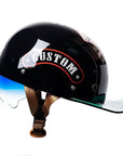 Men’s Motorcycle Helmet DOT Approved ABS Shell Lightweight 1