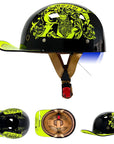 Men’s Motorcycle Helmet DOT Approved ABS Shell Lightweight 8