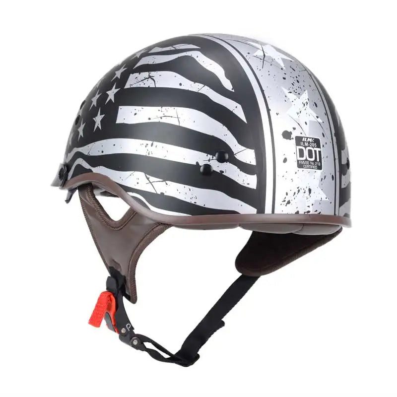 Men’s Motorcycle Helmet DOT Approved Lightweight UV Protection ABS Shell 2