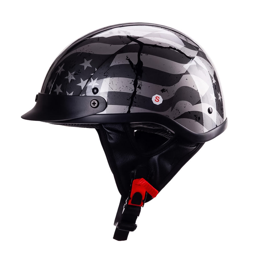 Men’s Motorcycle Helmet DOT Approved Lightweight UV Protection ABS Shell 8