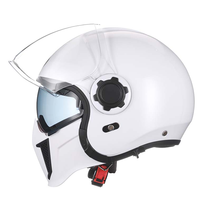 Men’s Motorcycle Helmet Double Lens Vintage Modular ABS 19