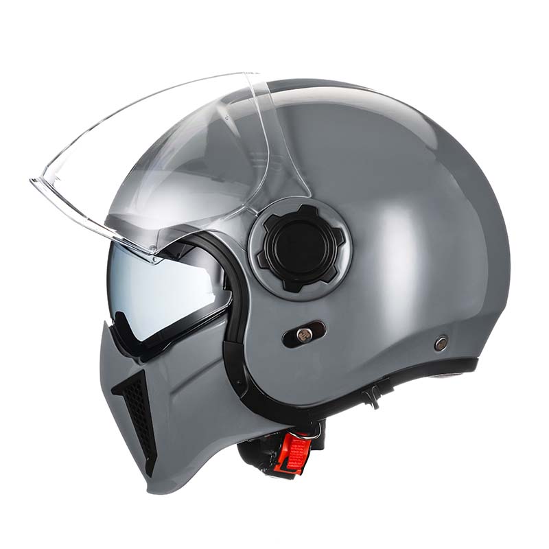 Men’s Motorcycle Helmet Double Lens Vintage Modular ABS 7