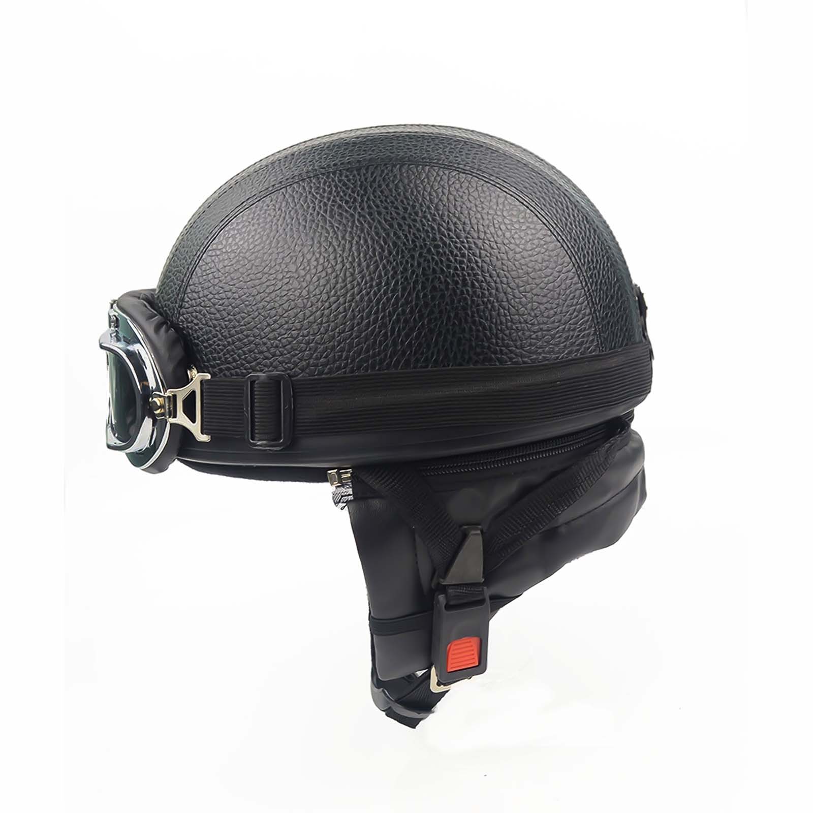 Men’s Motorcycle Helmet Retro Half Design Glossy Finish 1