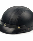 Men’s Motorcycle Helmet Retro Half Design Glossy Finish 2