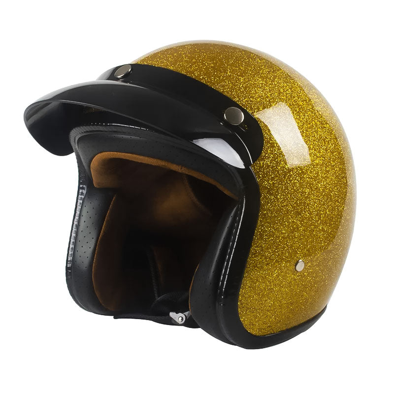 Men’s Open Face Helmet Lightweight DOT Certified Fiberglass 4
