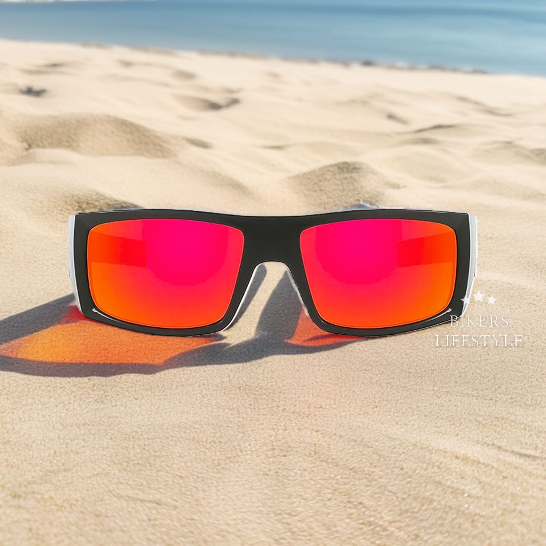 Men’s Polarized Sunglasses Bold Skull Design UV Protection Lightweight Durable 1