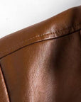 Men's Premium Leather Modern Cut Blazer Jacket 6