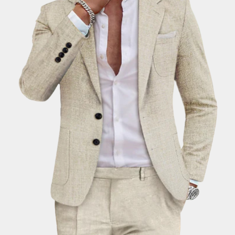 Men's Premium Summer Style Linen Suit 0