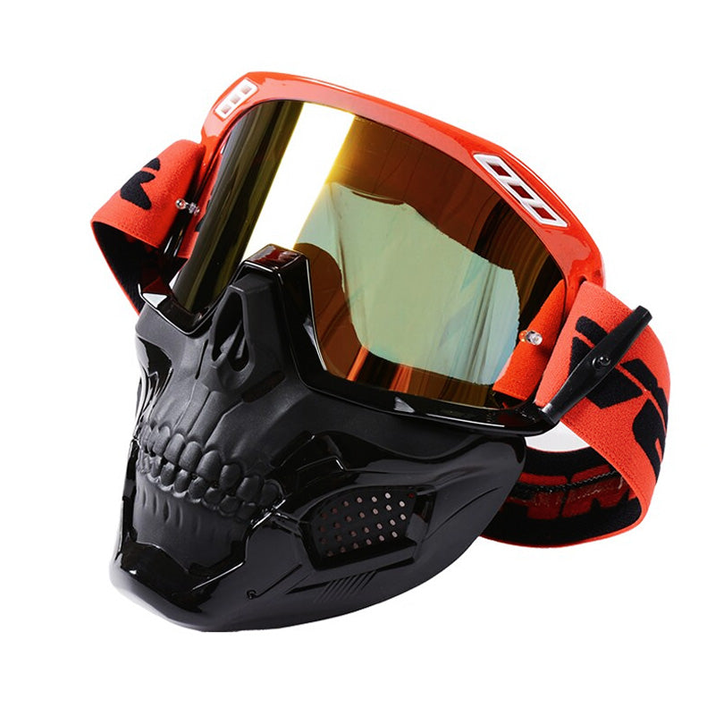 Men’s Skull Motorcycle Mask Protective Gear with Adjustable Fit 1