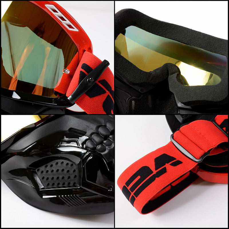 Men’s Skull Motorcycle Mask Protective Gear with Adjustable Fit 3