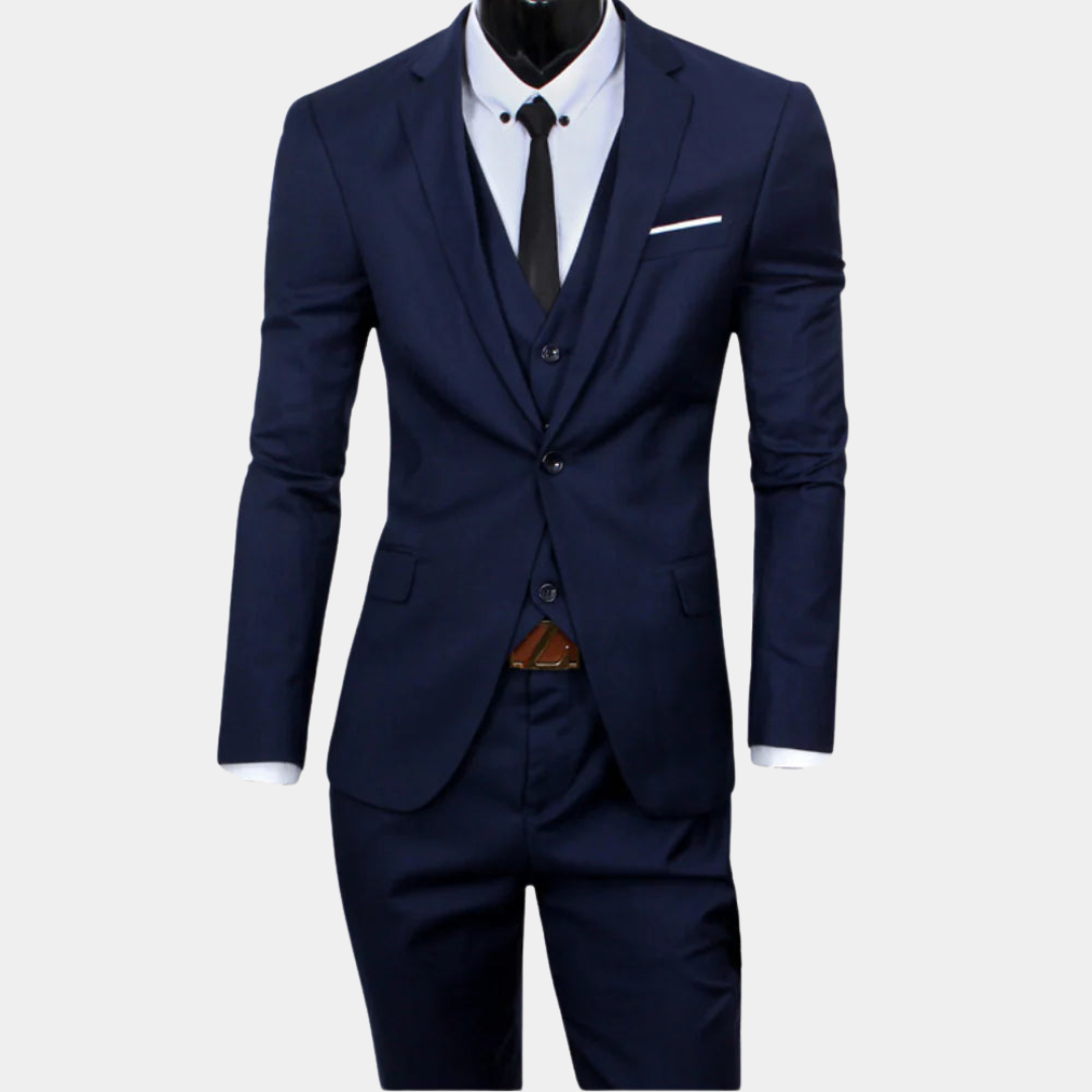 Men's Slim-Fit Stylish 3-Piece Suit for Weddings & Formal Events 2