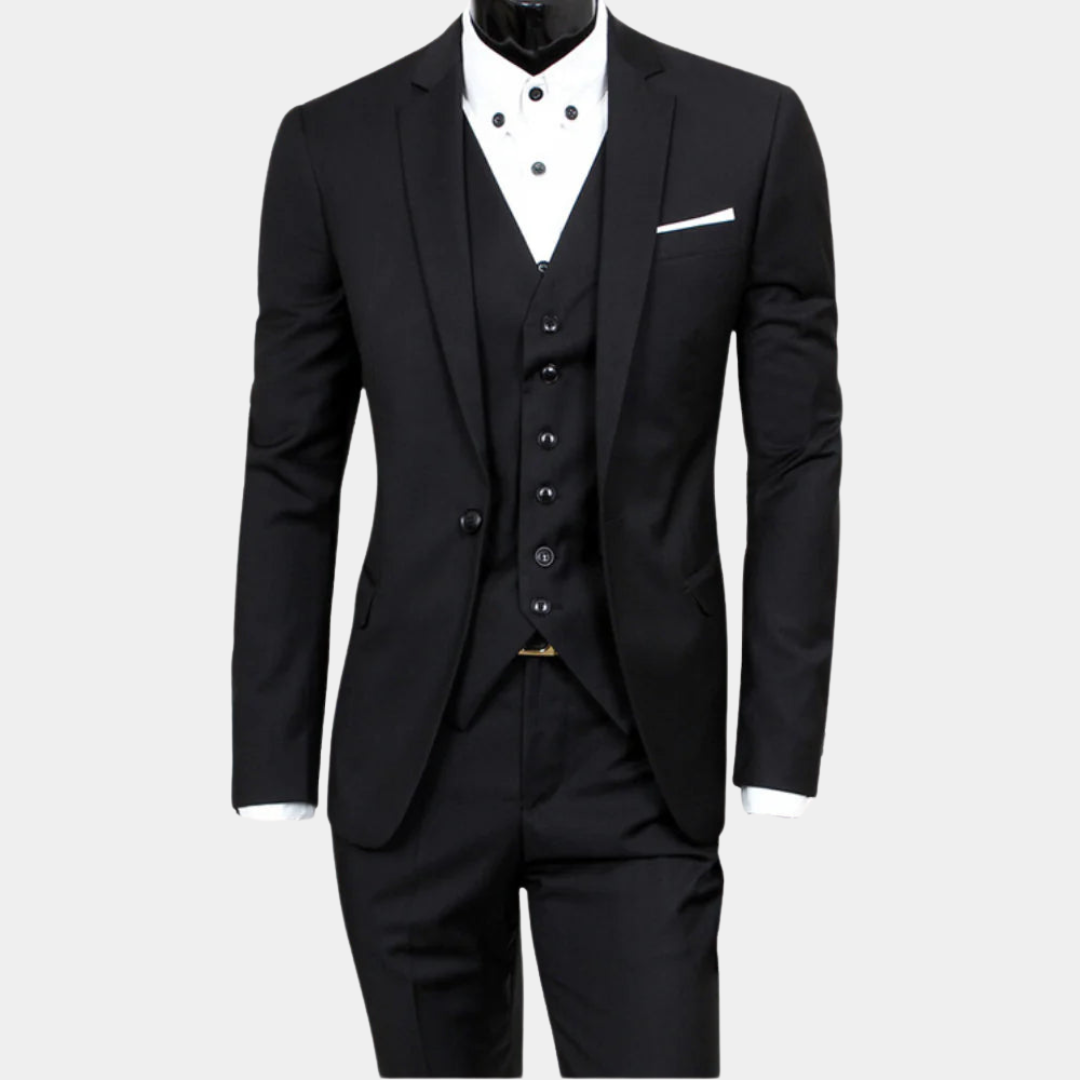 Men's Slim-Fit Stylish 3-Piece Suit for Weddings & Formal Events 5