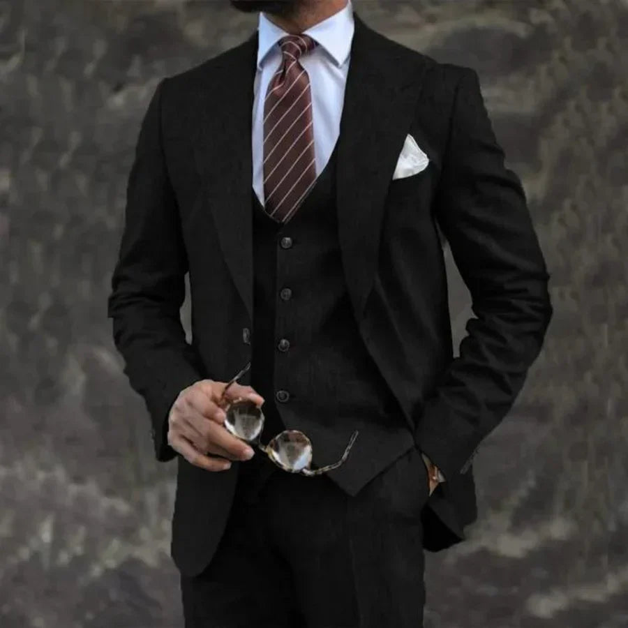 Men's Three-Piece Breathable Fabric Suit 3