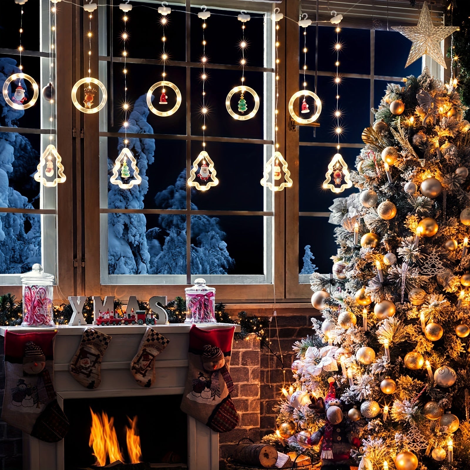 MerryCircle – Magical Wishing Ring Lighting with Christmas Decorations 3