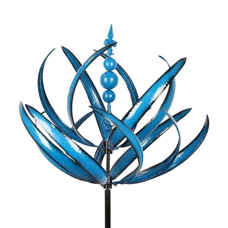 Metal Garden Wind Spinner Kinetic Art Sculpture - Elegant Outdoor Decor for Garden 7