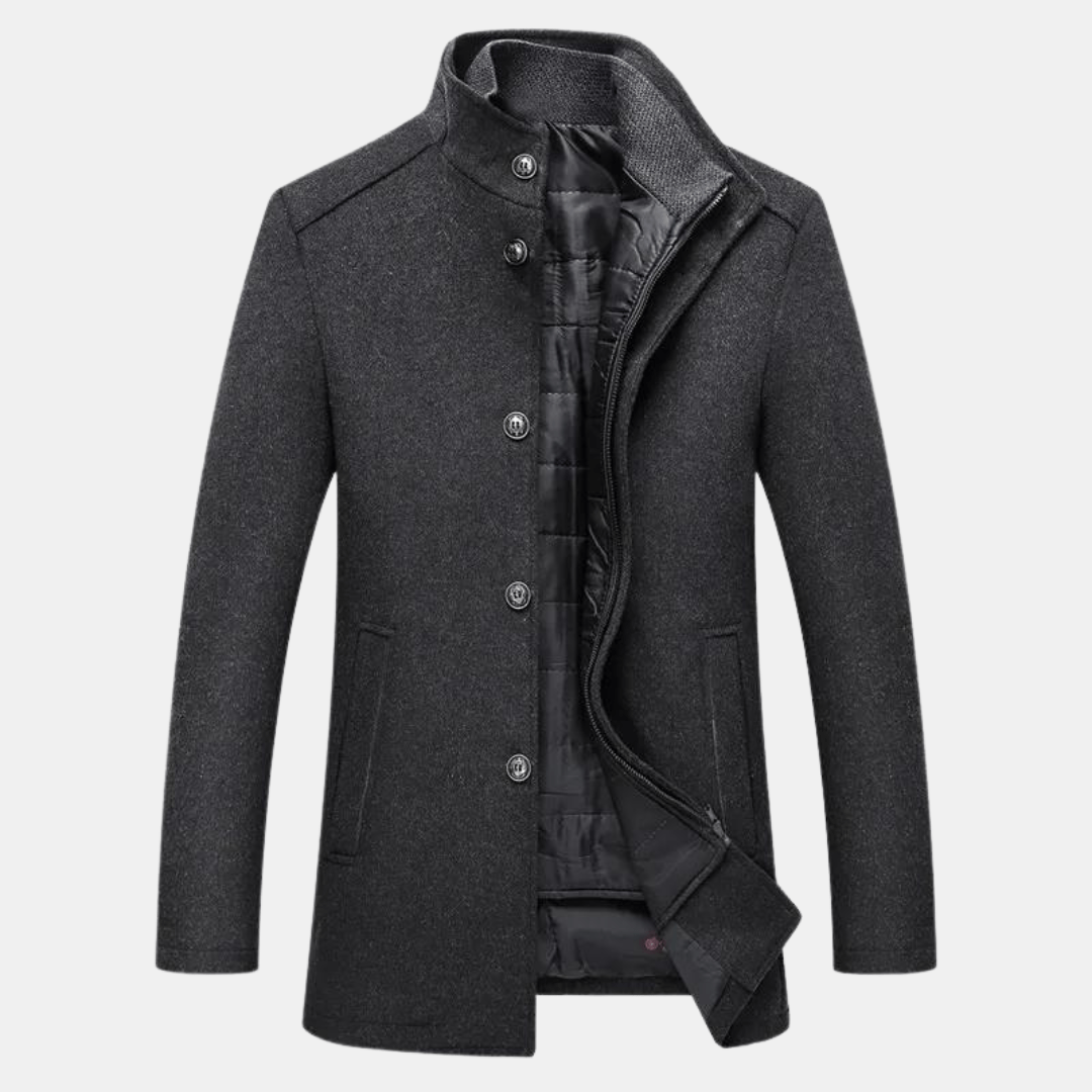 Mia | Elegant High Neck Winter Coat 1