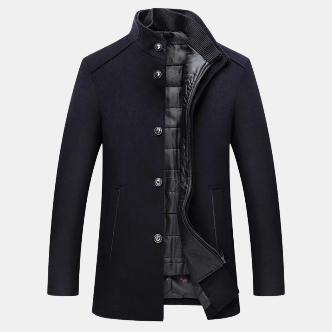 Mia | Elegant High Neck Winter Coat 2