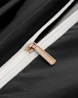 MidnightPetals - Elegant Black and Gold Duvet Set 5